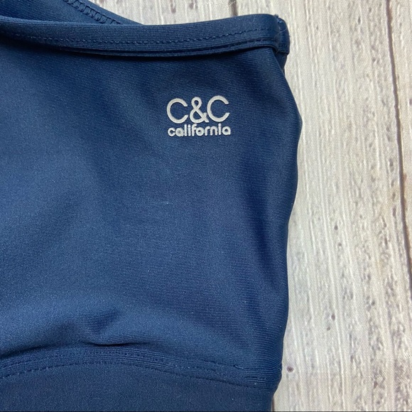 C&C California Navy with Mesh Sports Bra. Size M - Picture 5 of 8